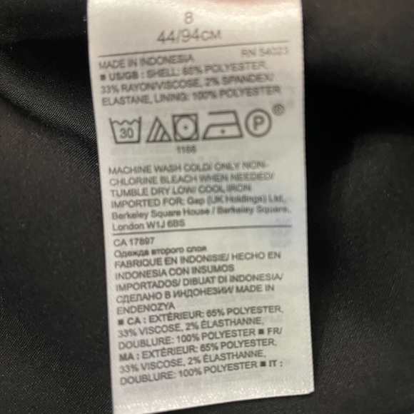 Elegant gorgeous blue dress with detailed scallop at the waist Banana Republic - Picture 12 of 12